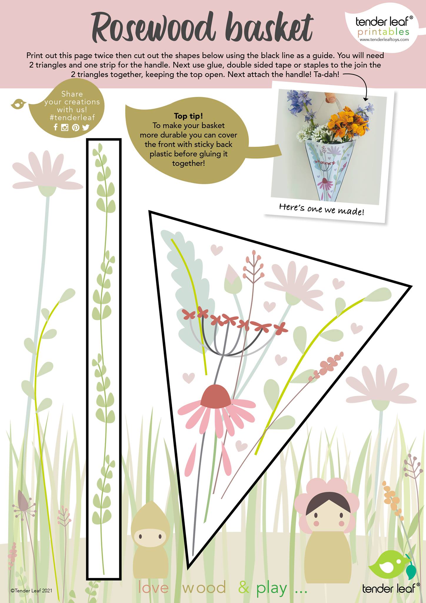 Wooden Rosewood Cottage Dolls House - Baby&More