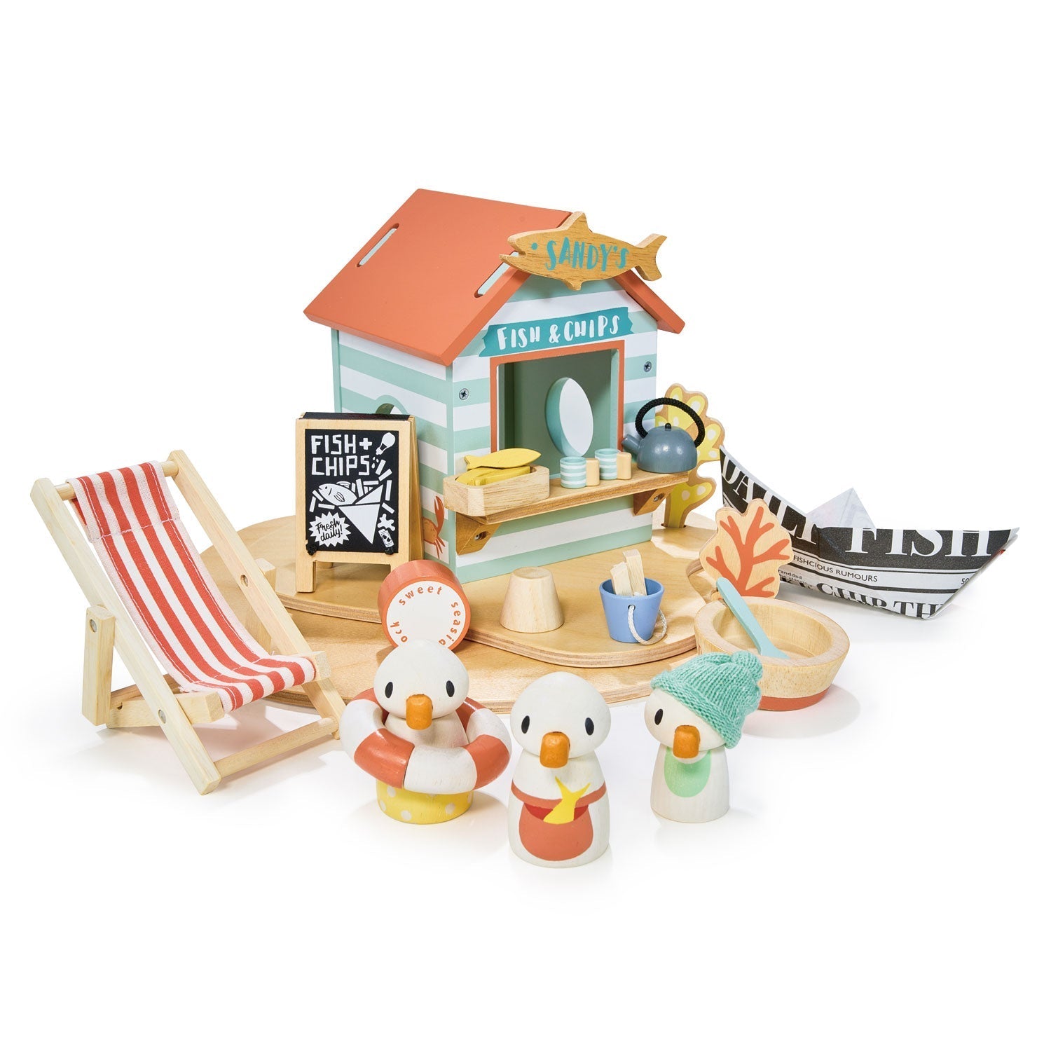 Wooden Sandy's Beach Hut Playset - Baby&More
