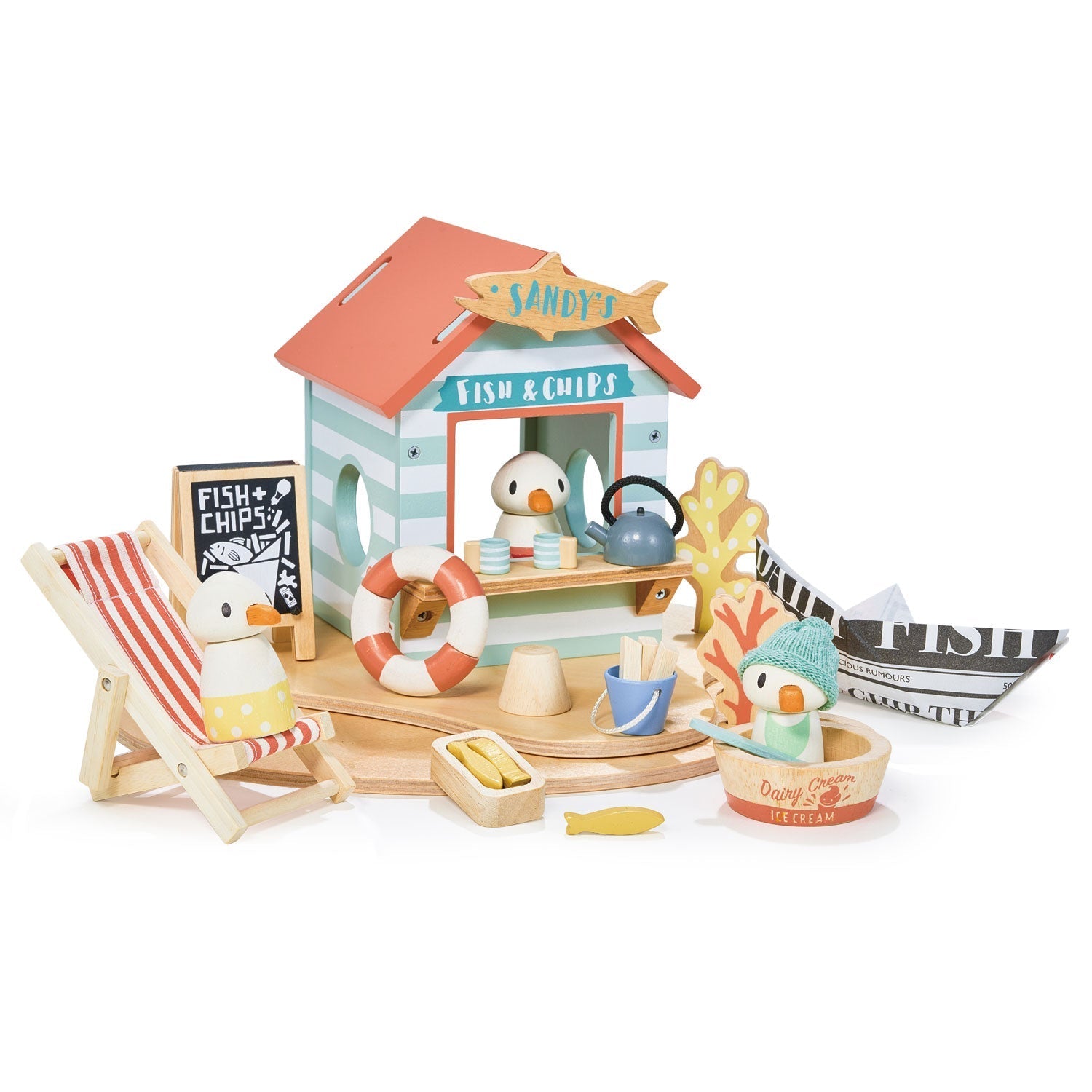 Wooden Sandy's Beach Hut Playset - Baby&More