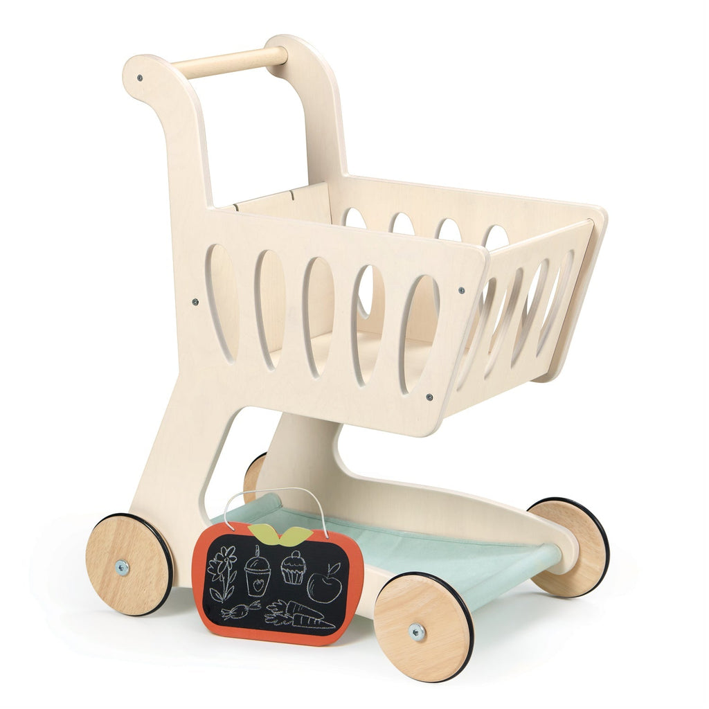 Wooden Shopping Trolley / Cart - Baby&More