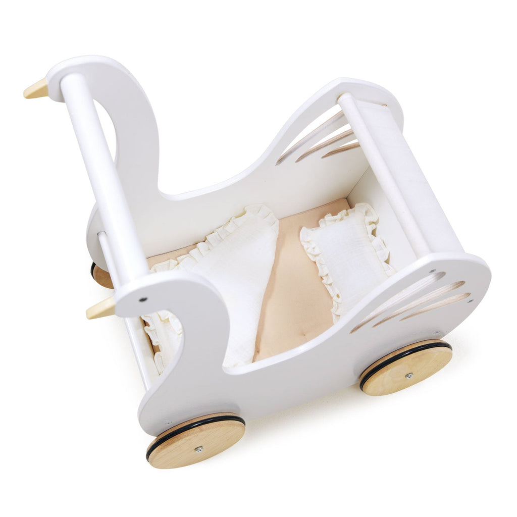 Wooden Sweet Swan Pram - Baby&More