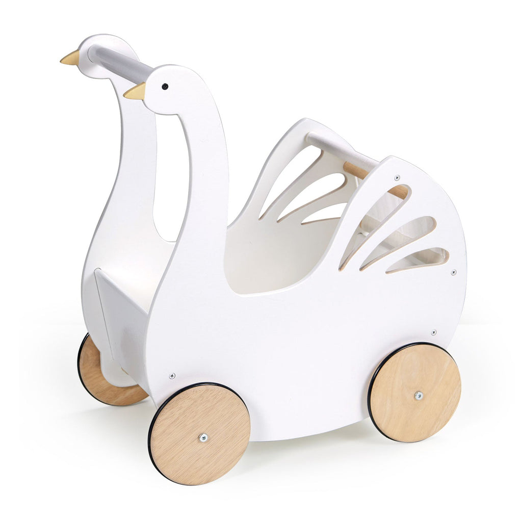 Wooden Sweet Swan Pram - Baby&More