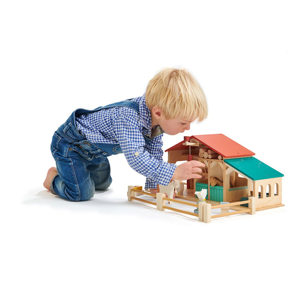 Wooden Tender Leaf Farm Playset - Baby&More