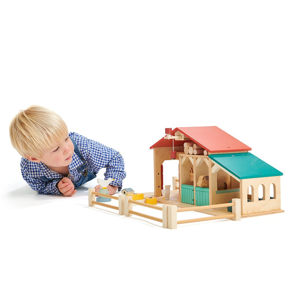 Wooden Tender Leaf Farm Playset - Baby&More