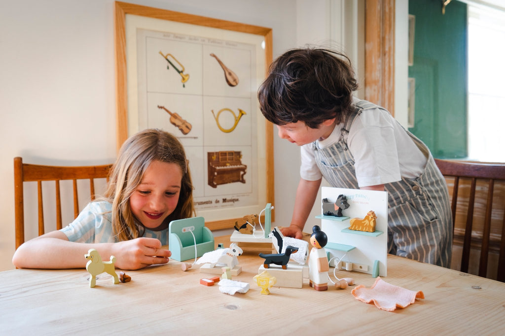 Wooden Waggy Tails Dog Salon Playset - Baby&More