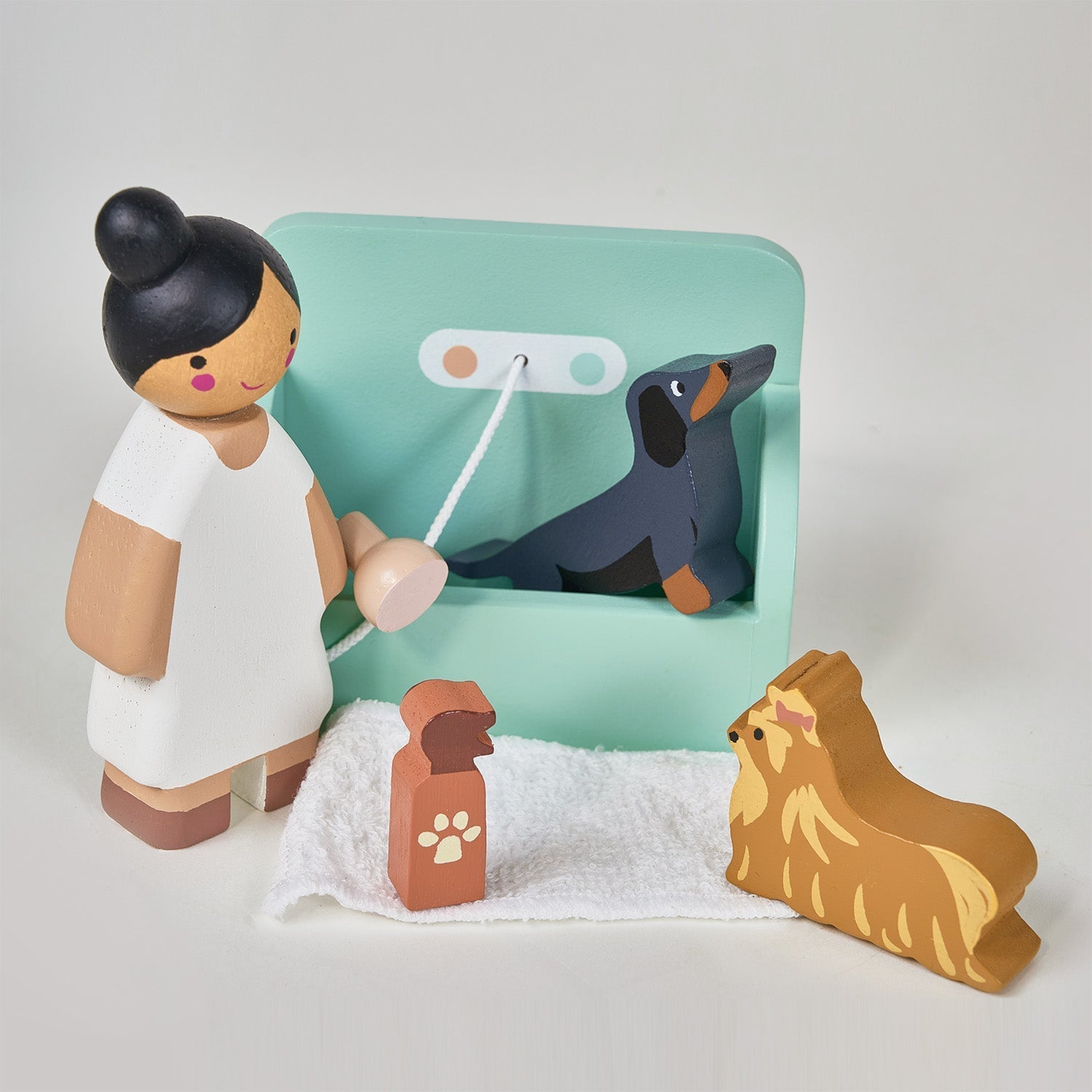 Wooden Waggy Tails Dog Salon Playset - Baby&More