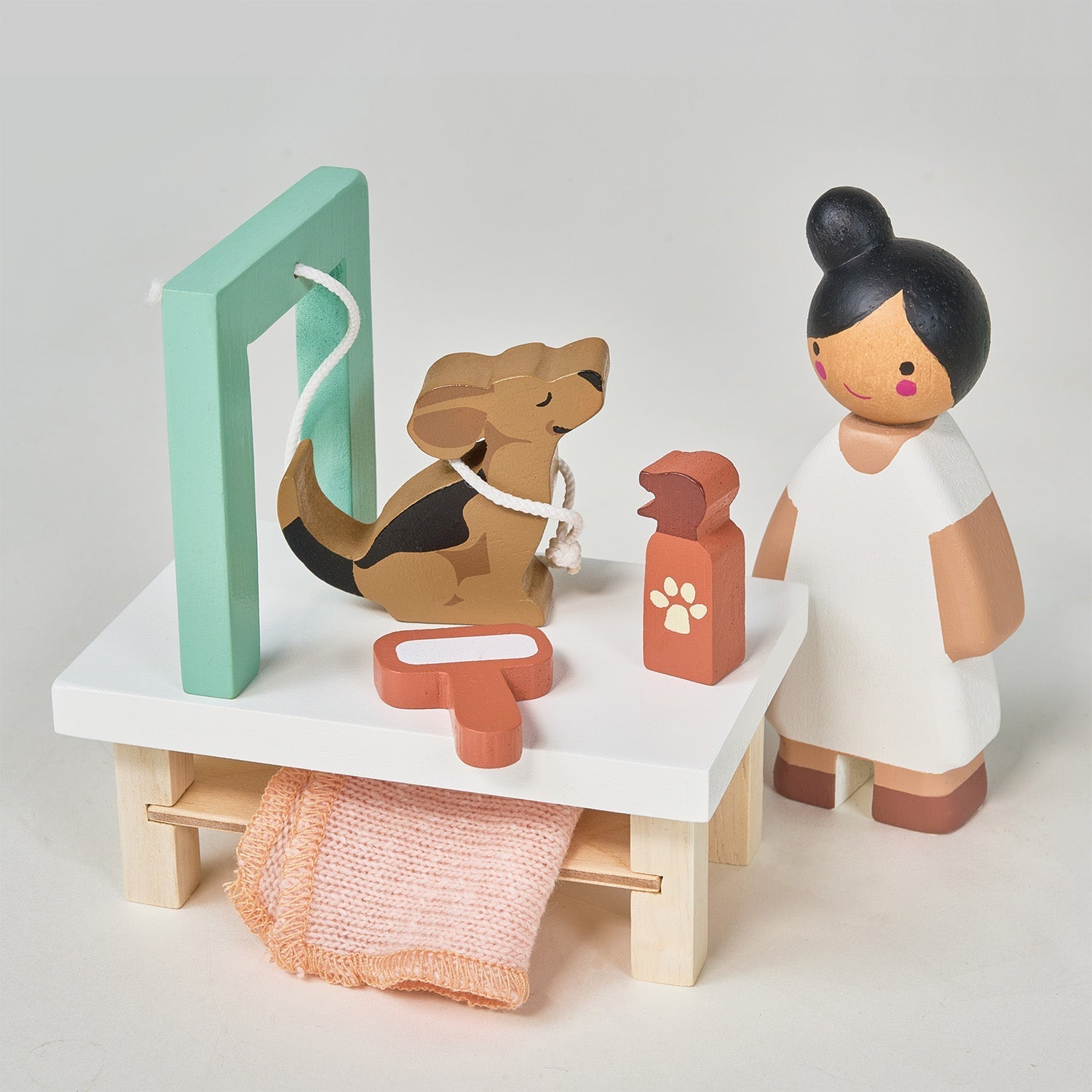 Wooden Waggy Tails Dog Salon Playset - Baby&More