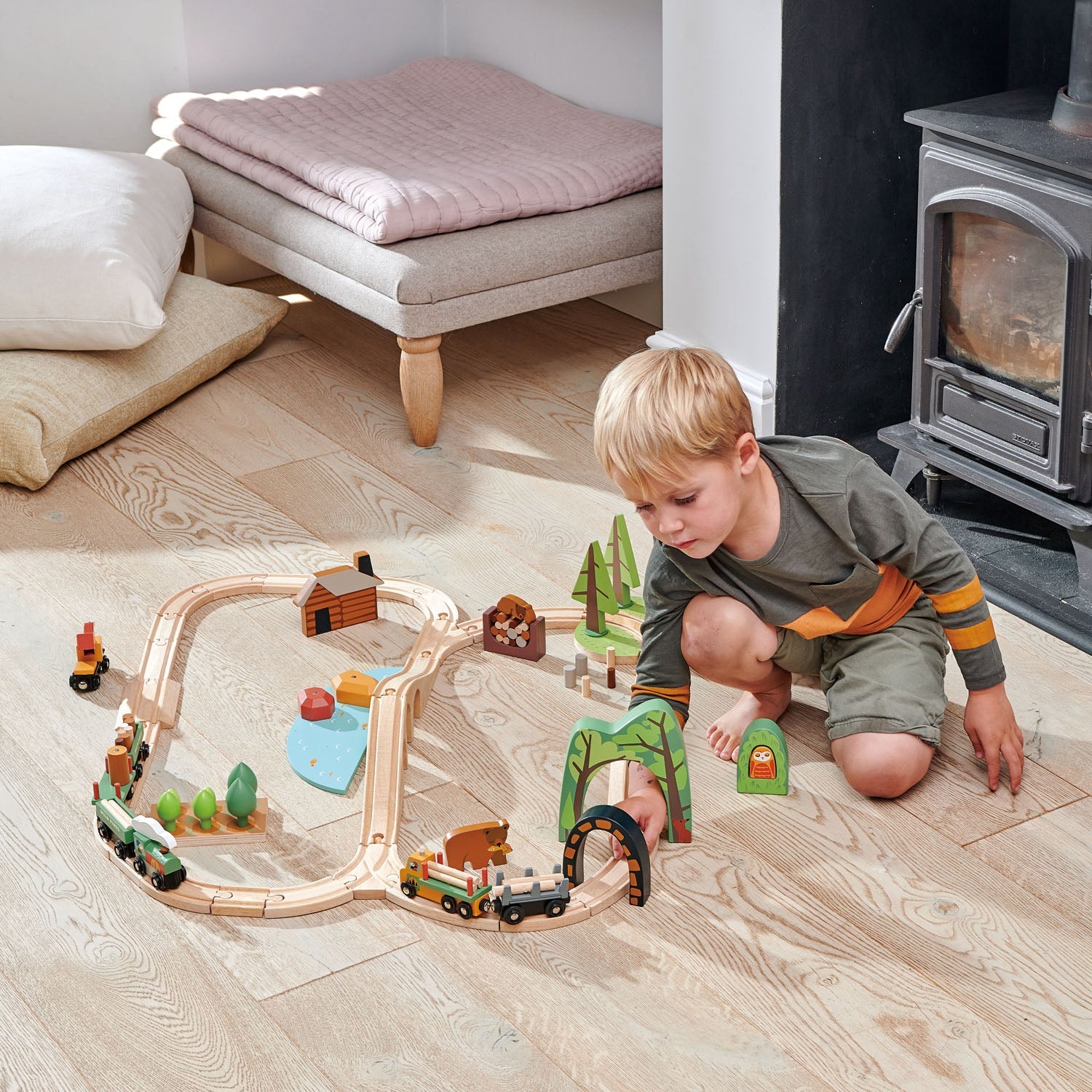 Wooden Wild Pines Train Set - Baby&More