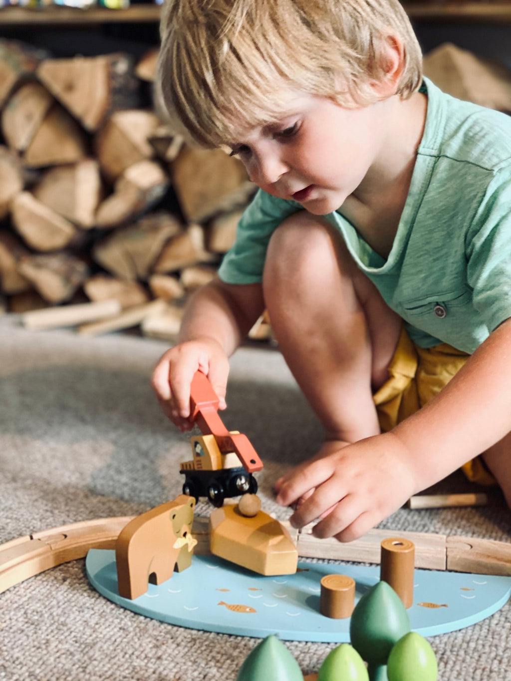 Wooden Wild Pines Train Set - Baby&More