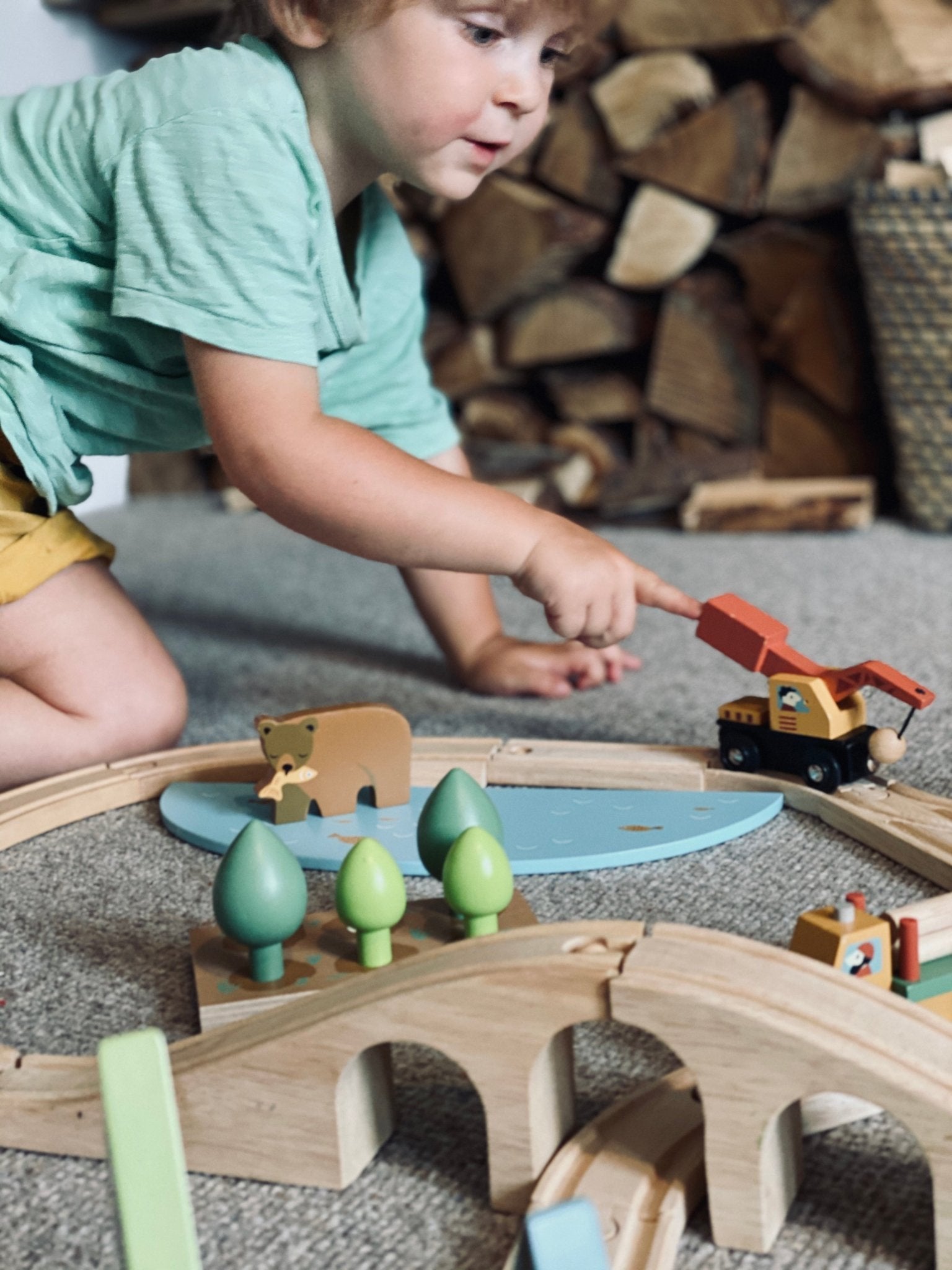 Wooden Wild Pines Train Set - Baby&More