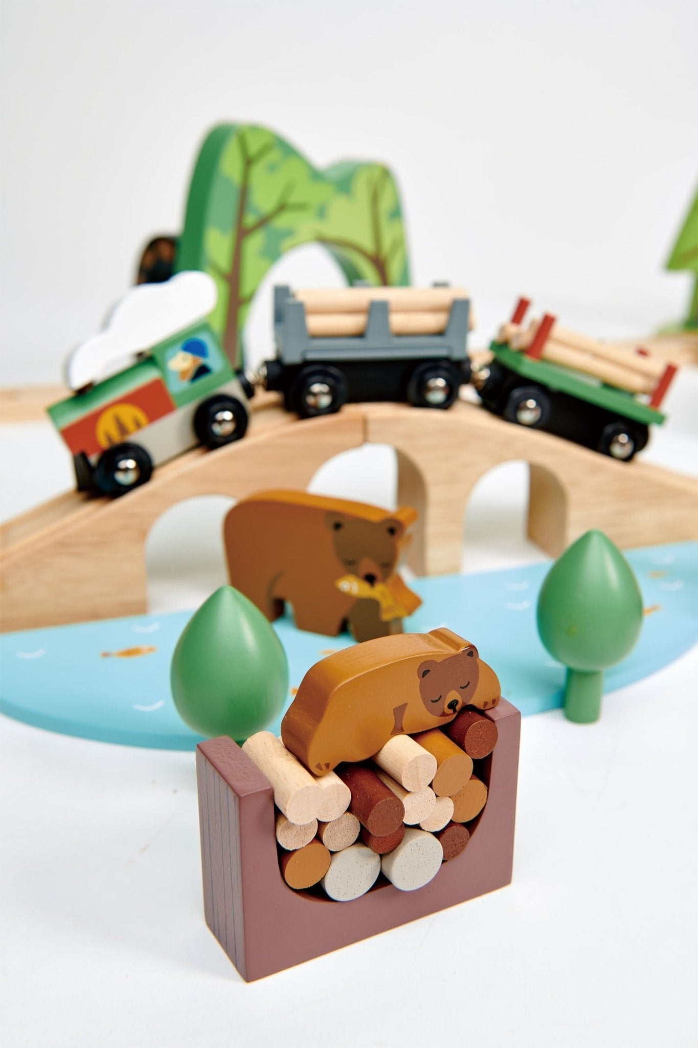 Wooden Wild Pines Train Set - Baby&More