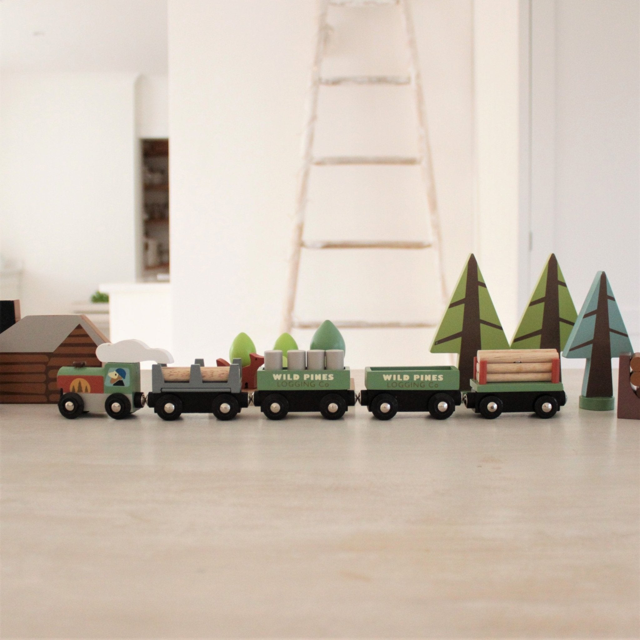 Wooden Wild Pines Train Set - Baby&More