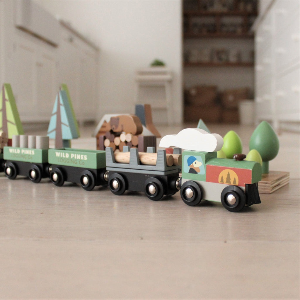 Wooden Wild Pines Train Set - Baby&More