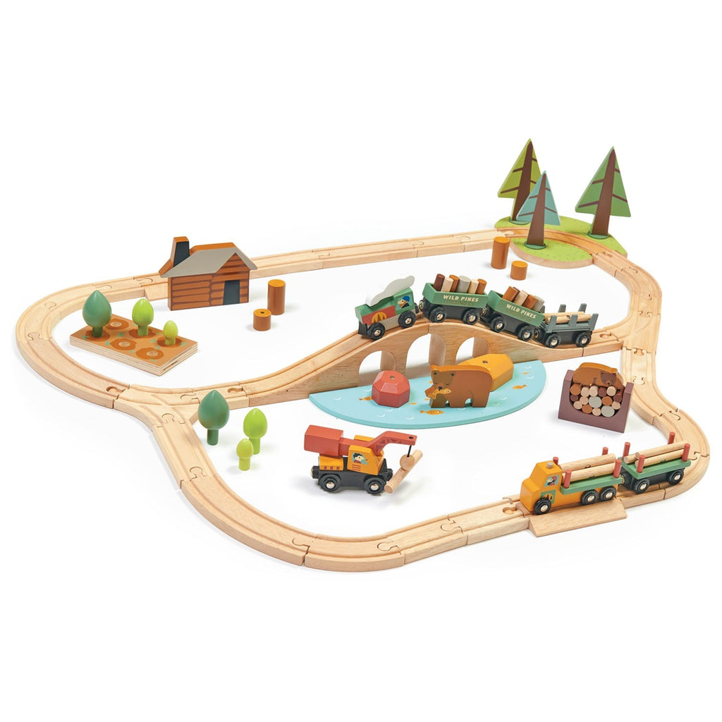 Wooden Wild Pines Train Set - Baby&More