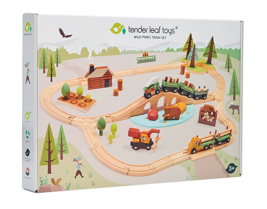 Wooden Wild Pines Train Set - Baby&More