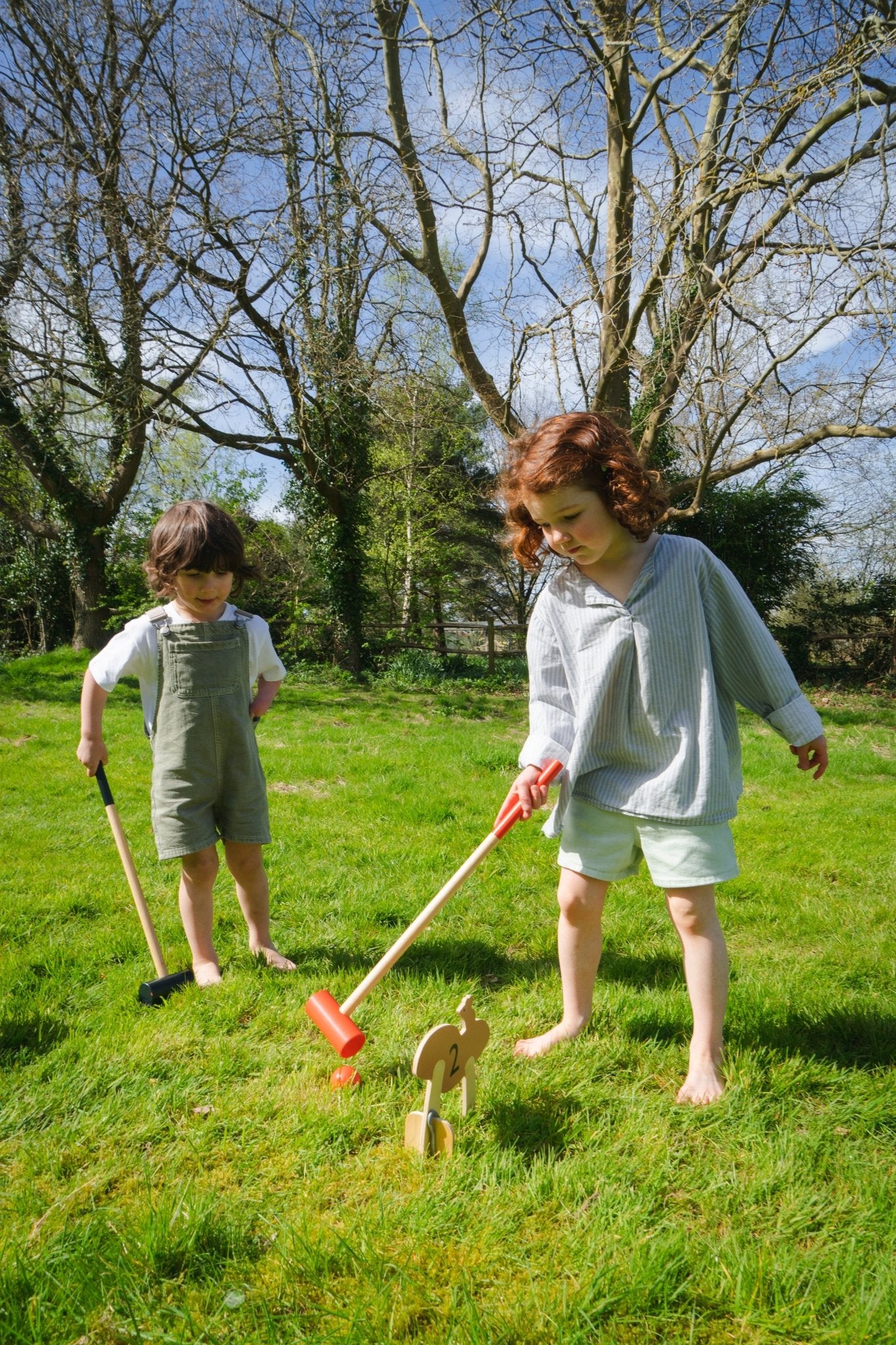 Wooden Woodland Indoor Croquet Set - Baby&More