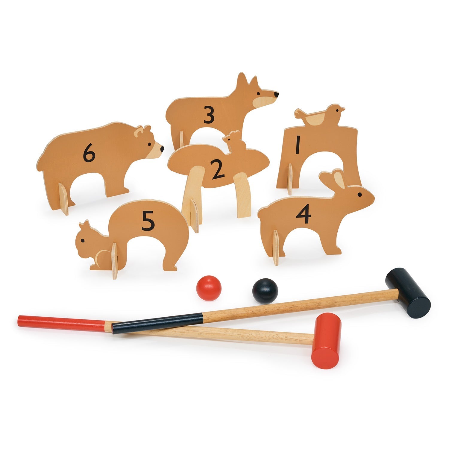 Wooden Woodland Indoor Croquet Set - Baby&More