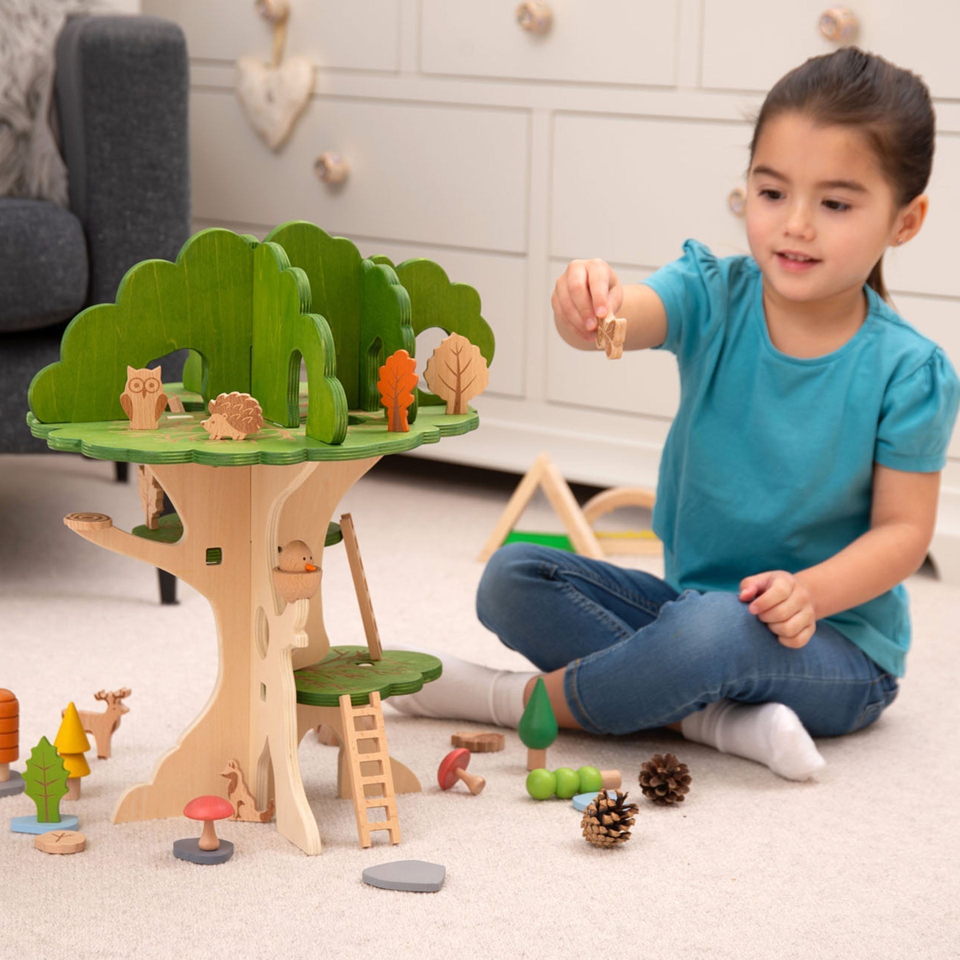 Wooden Woodland Trail Treehouse - Baby&More