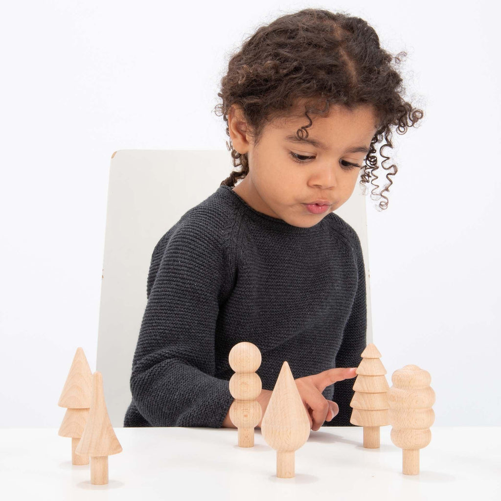 Woodland Toy Trees - Set of 10 - Baby&More