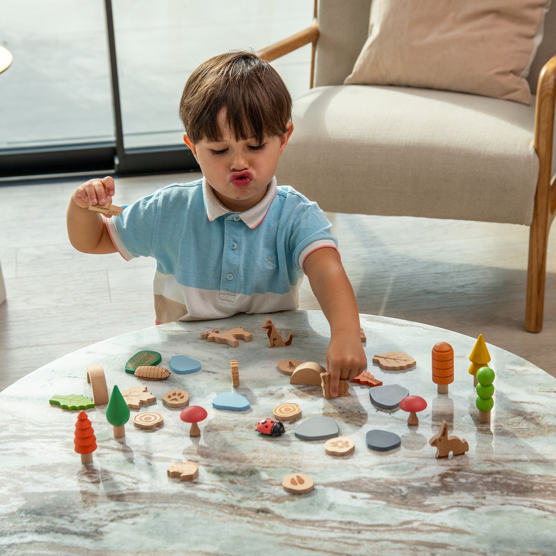 Woodland Trail Set with Trees, Leaves & Animals - Baby&More