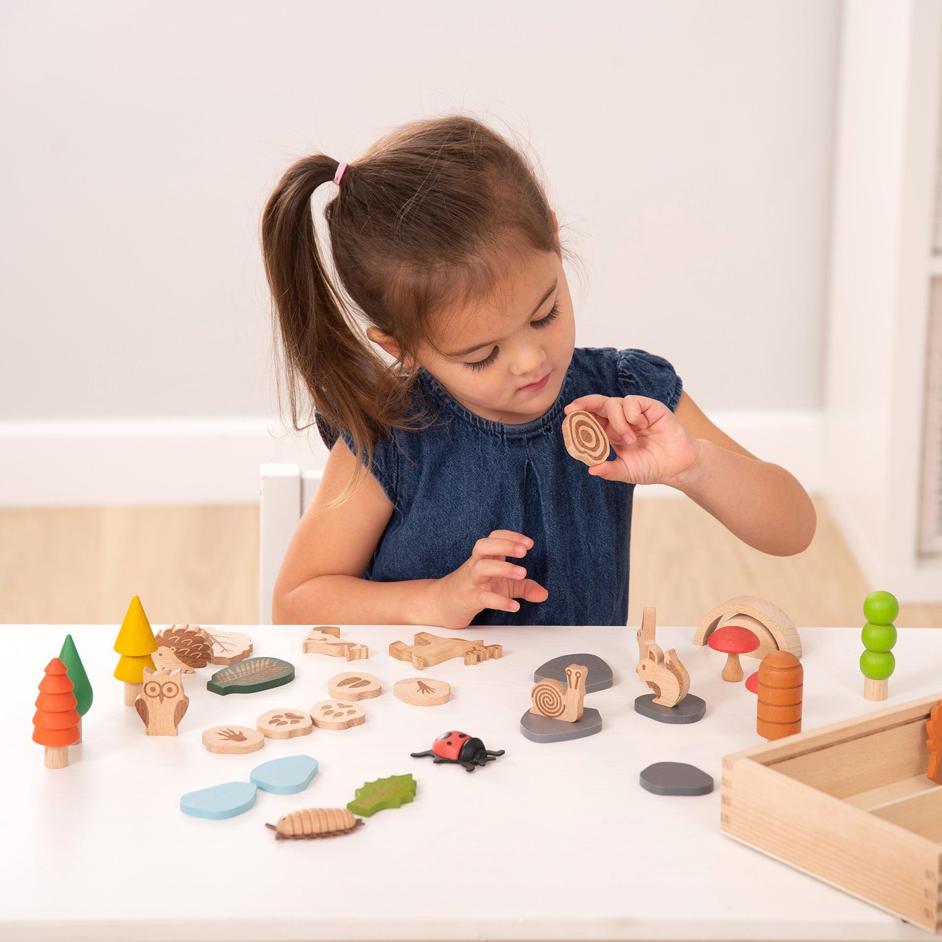 Woodland Trail Set with Trees, Leaves & Animals - Baby&More