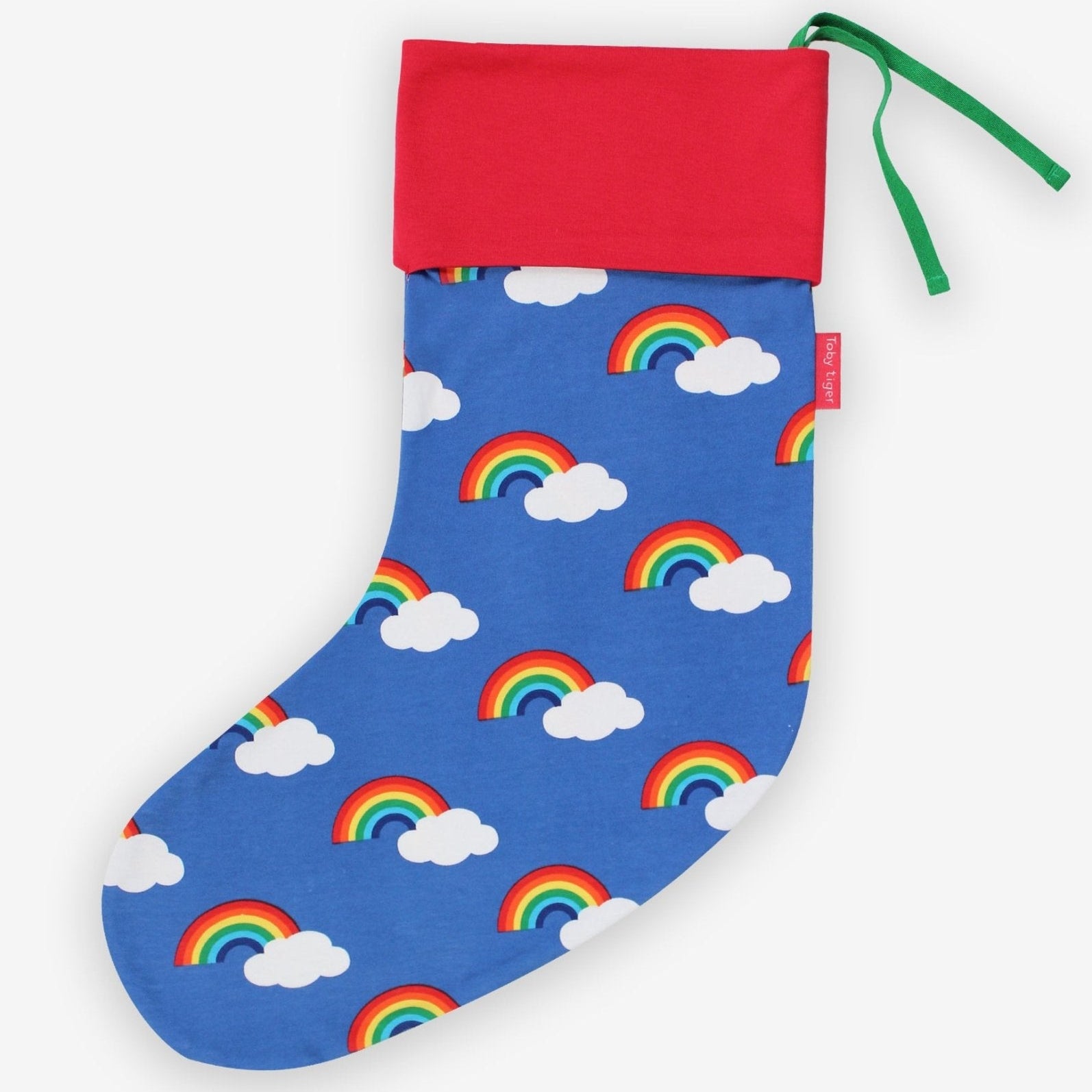 Organic Rainbow Christmas Stocking