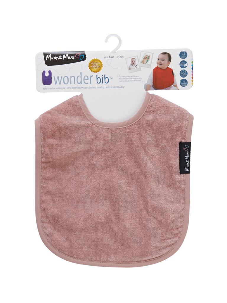 Dusty Pink Bibs & Teether Gift Set
