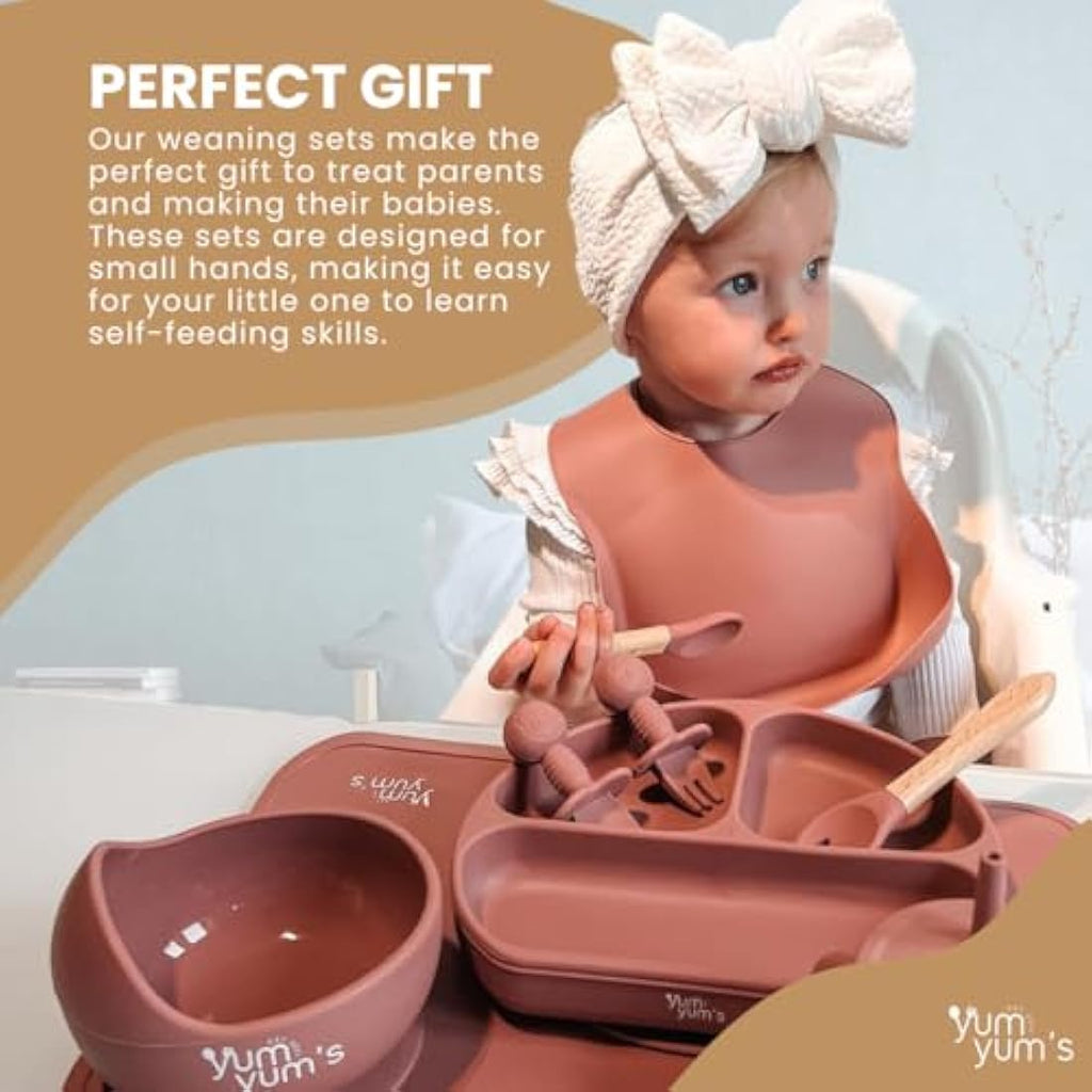 Yum Yum's Baby Weaning Set - 10 Pcs - Pink - Baby&More