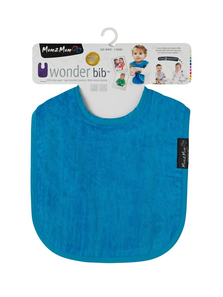 5 PACK - Mum 2 Mum Standard Wonder Bib - Blues