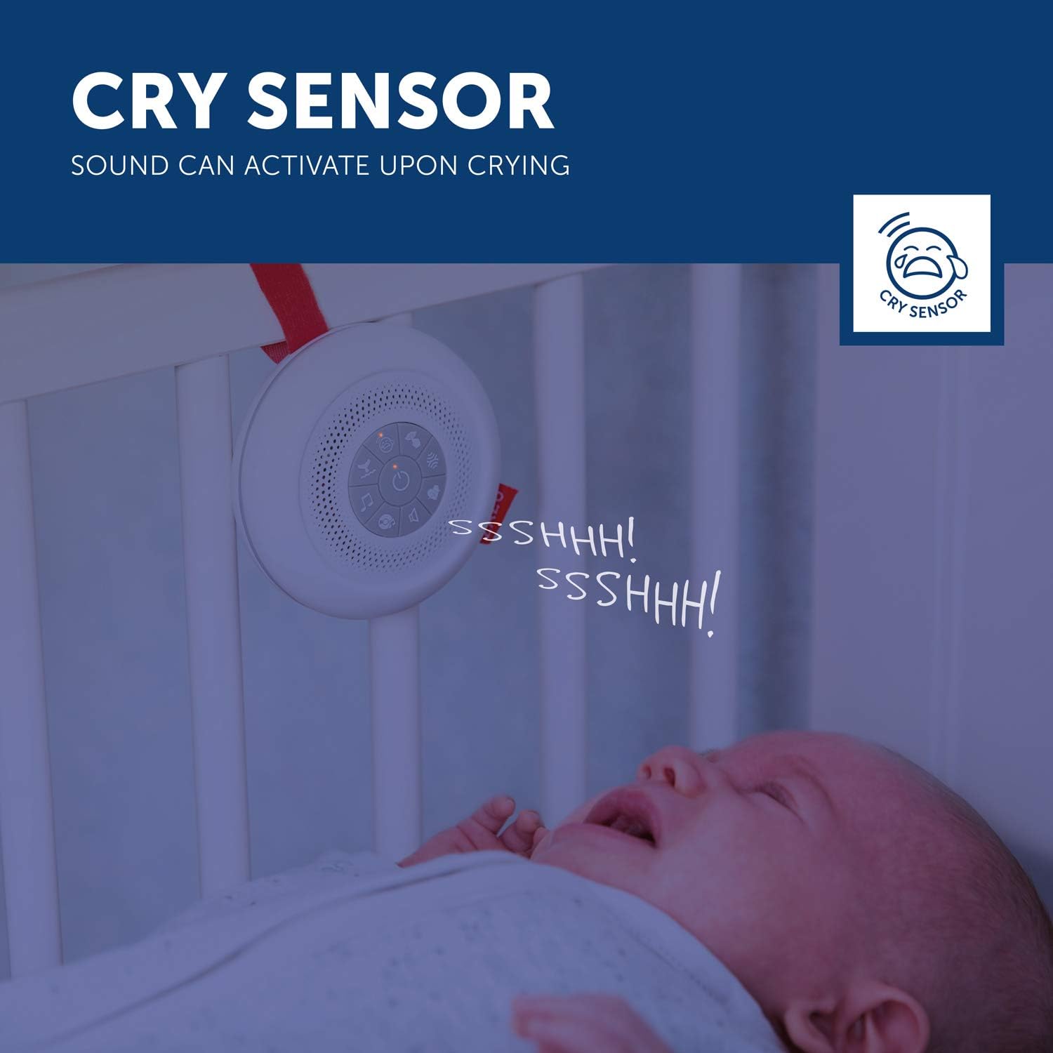 ZAZU Suzy Portable Baby Soother with White Noise & Cry Sensor - Baby&More