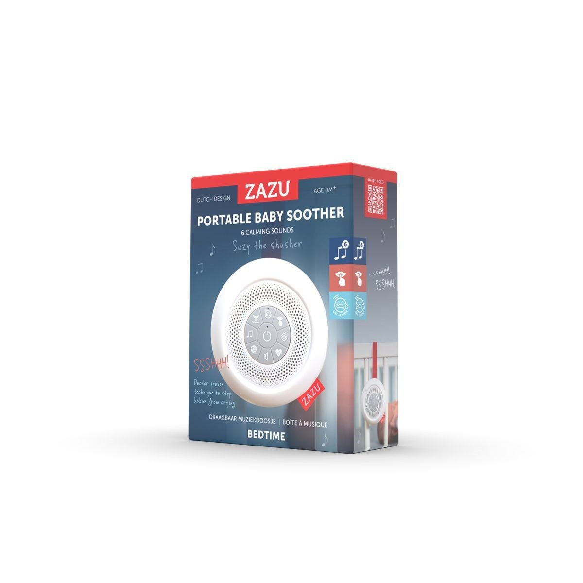 ZAZU Suzy Portable Baby Soother with White Noise & Cry Sensor - Baby&More