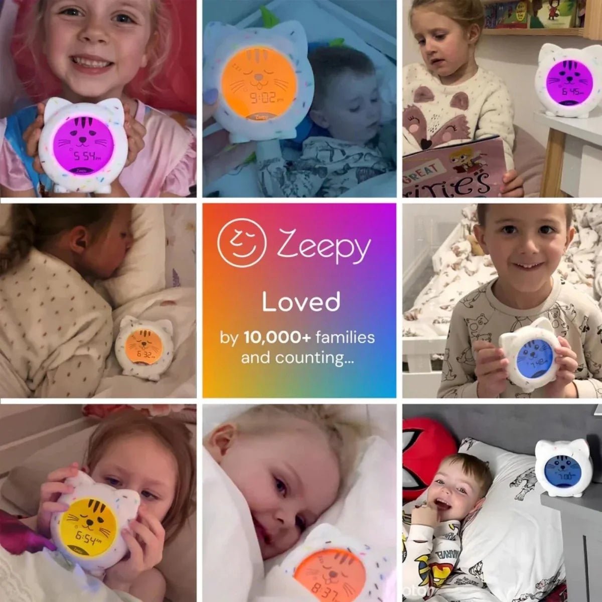 Zeepy Kip the Kitty 4 Phase Sleep Trainer Clock - Baby&More