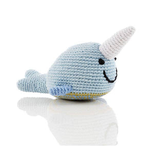 Narwhal Rattle - Pale Blue