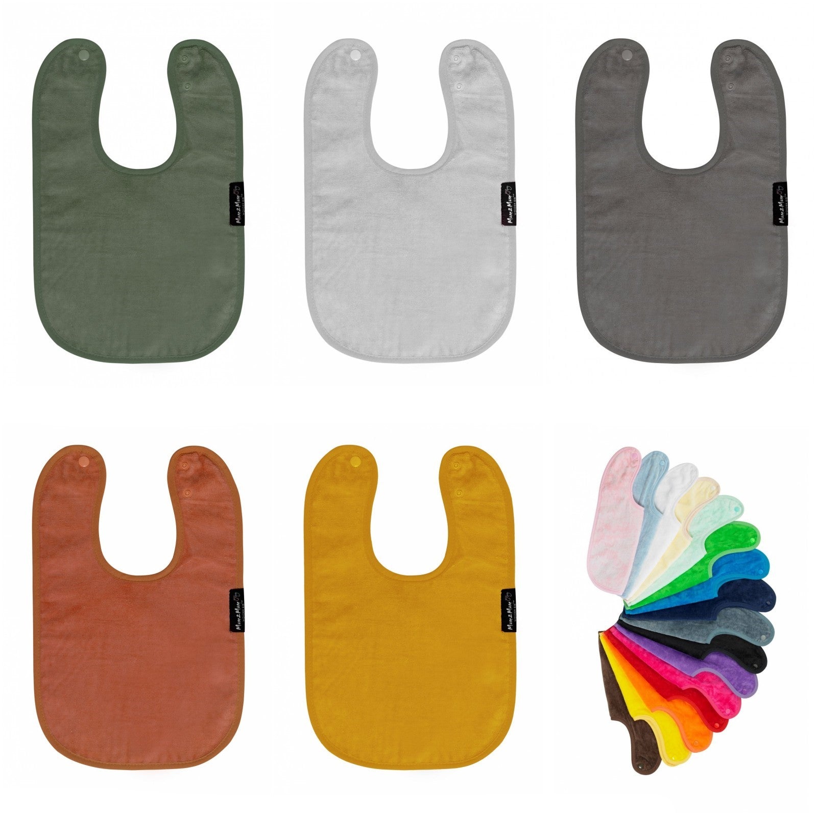 10 PACK - Mum 2 Mum Standard Wonder Bib - ANY COLOURS - Baby&More