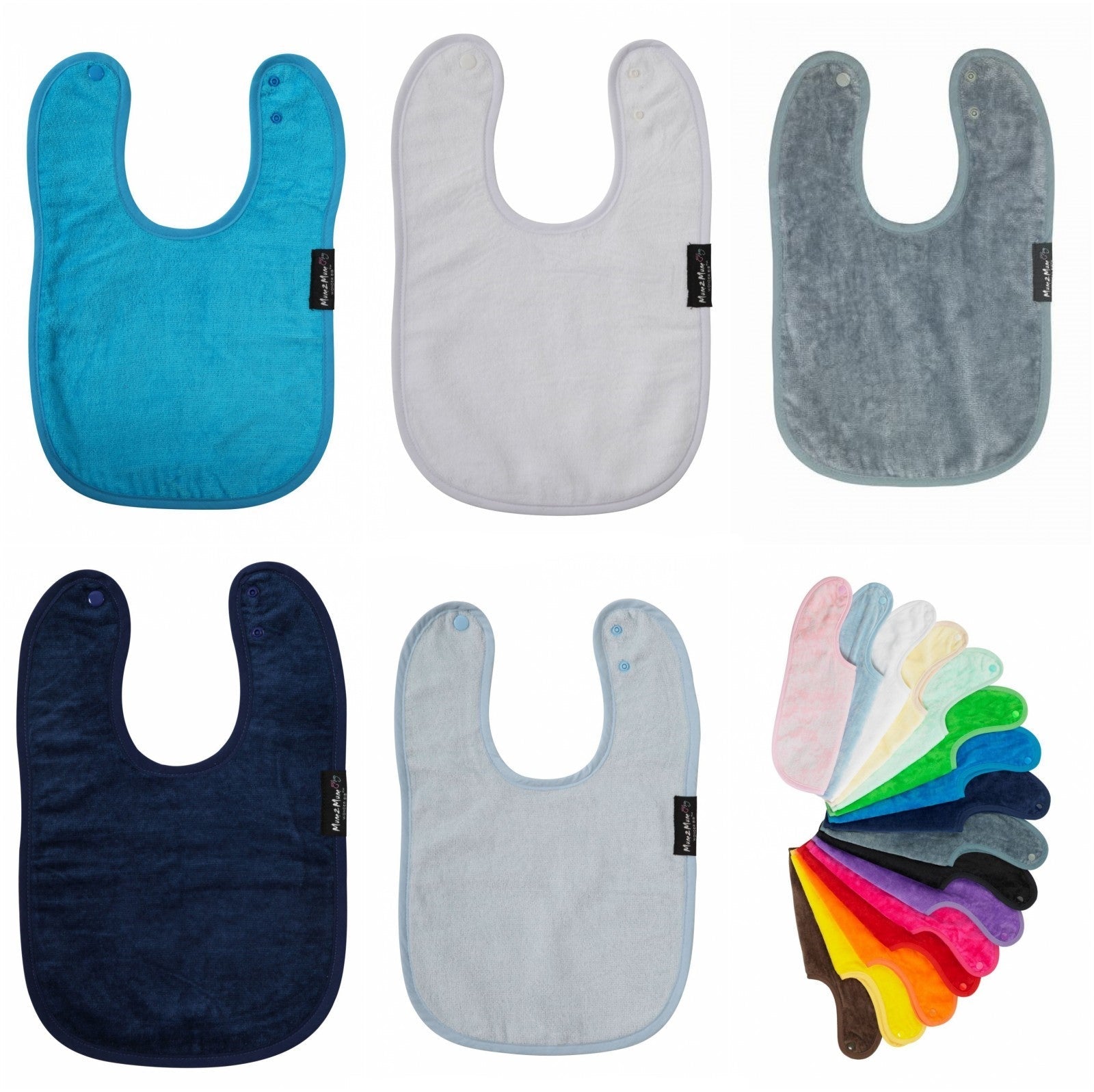 10 PACK - Mum 2 Mum Standard Wonder Bib - ANY COLOURS - Baby&More