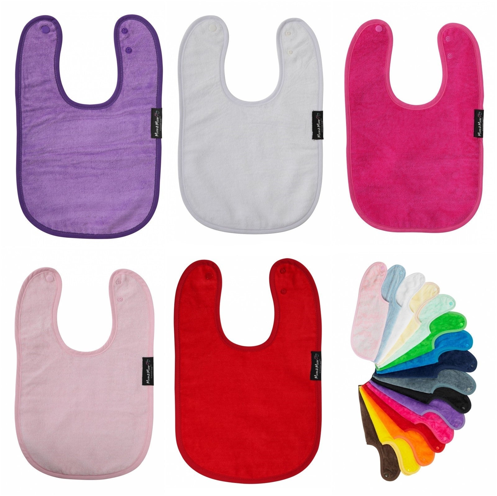 10 PACK - Mum 2 Mum Standard Wonder Bib - ANY COLOURS - Baby&More