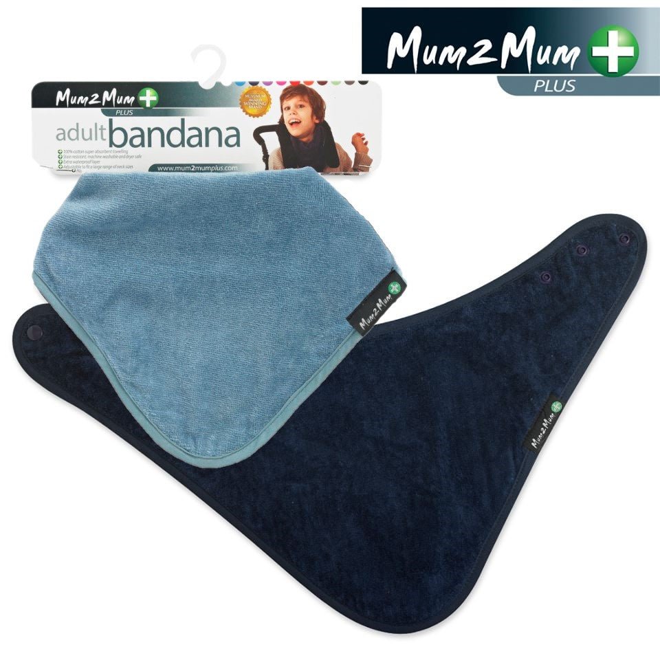 2 PACK - Mum 2 Mum PLUS Adult Disability Dignity Bibs - ANY COLOURS - Baby&More