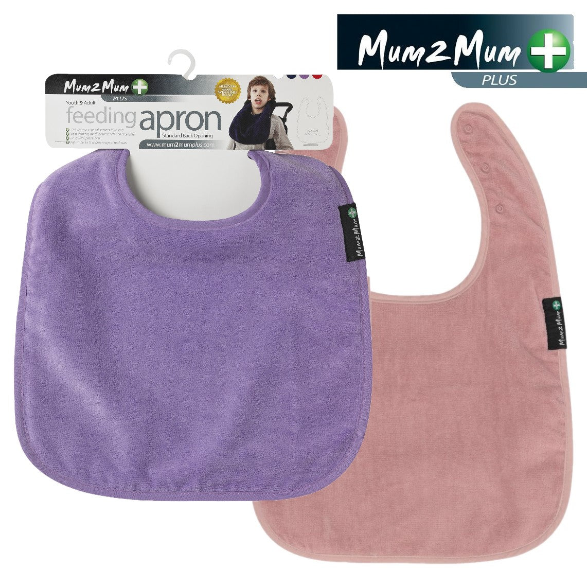 2 PACK - Mum 2 Mum PLUS Clothing Protector for Adults & Youths - ANY COLOURS - Baby&More