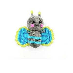 Blue Butterfly Rattle Toy