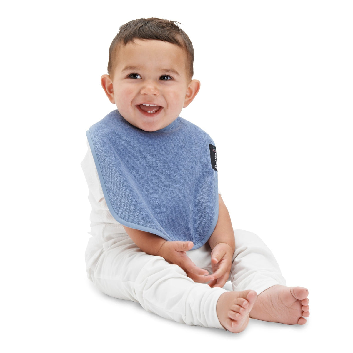 3 PACK - Mum 2 Mum Standard Bibs - Denim / Baby Blue / Stone - Baby&More