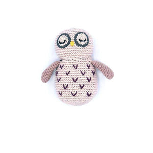 Owl Rattle - Pale Pink