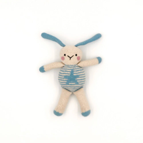 Bunny Toy - Blue with Star Motif