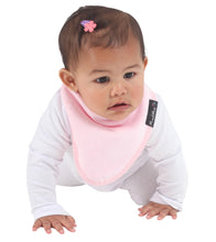 Compre 2 y obtenga 1 a mitad de precio | Paquete de 3 baberos estilo bandana Mum 2 Mum - rosa polvoriento, rosa bebé y piedra 