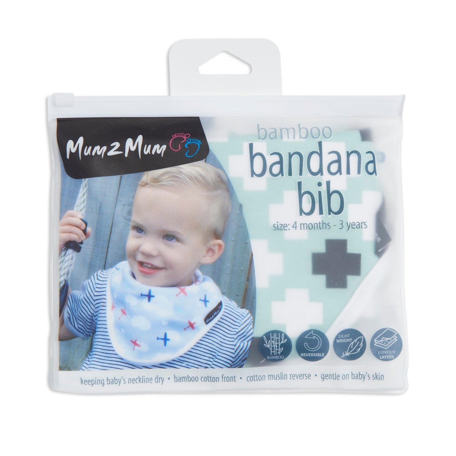 Mum 2 Mum Bamboo Bandana Bib