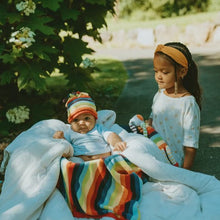Handmade Baby Blanket - Rainbow Stripe