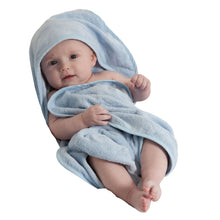 Serviette à capuche Mum 2 Mum bleu bébé