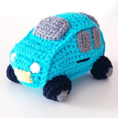 Hochet de voiture turquoise