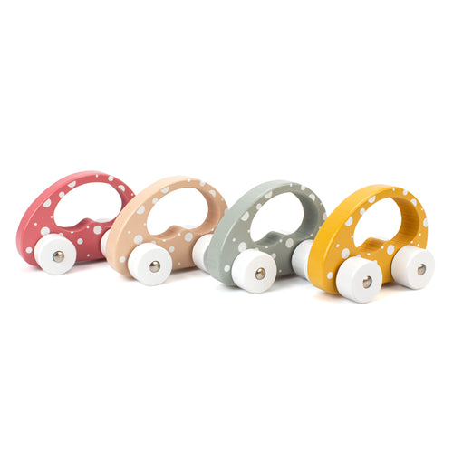 Chunky Wooden Toy Car, Five Colours