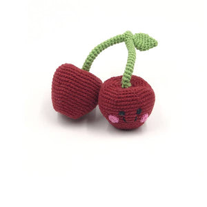 Hochet Cerises Amicales Rouge Foncé