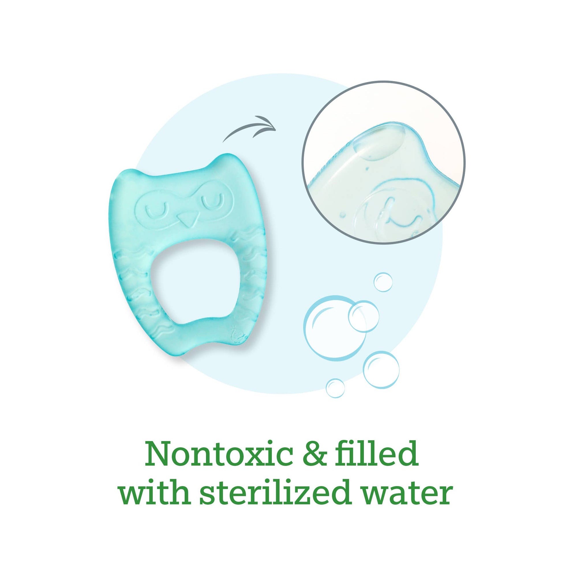 Cool Nature Teether - Two Pack - Green & Aqua / Yellow & Aqua